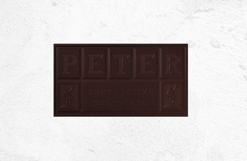 chocolate bar on white background