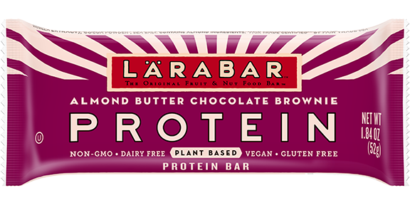 almond butter chocolate brownie larabar protein bar