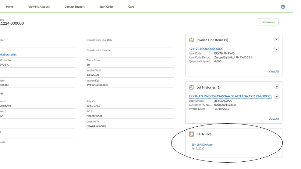 Gillco Ingredients Customer Portal