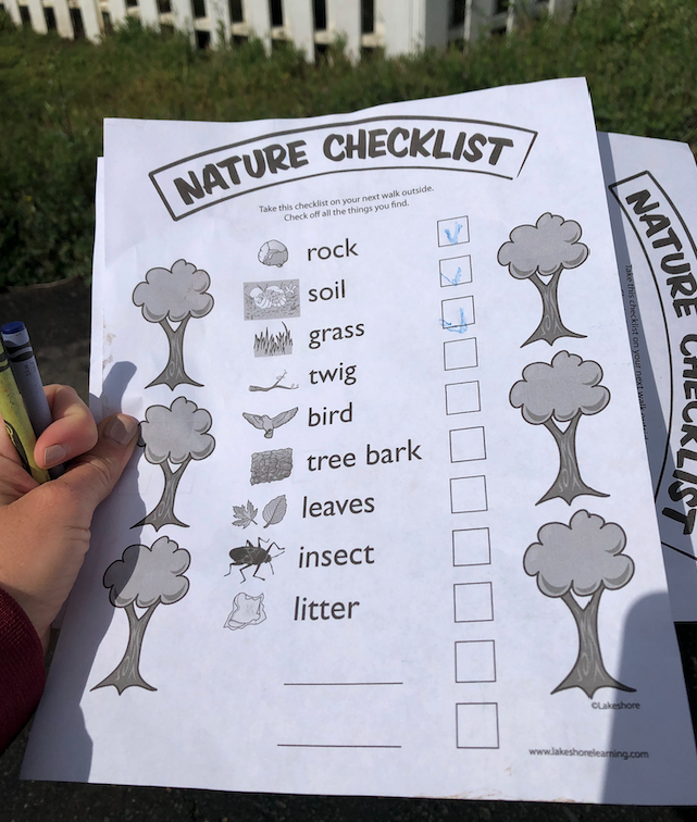 nature checklist for kids