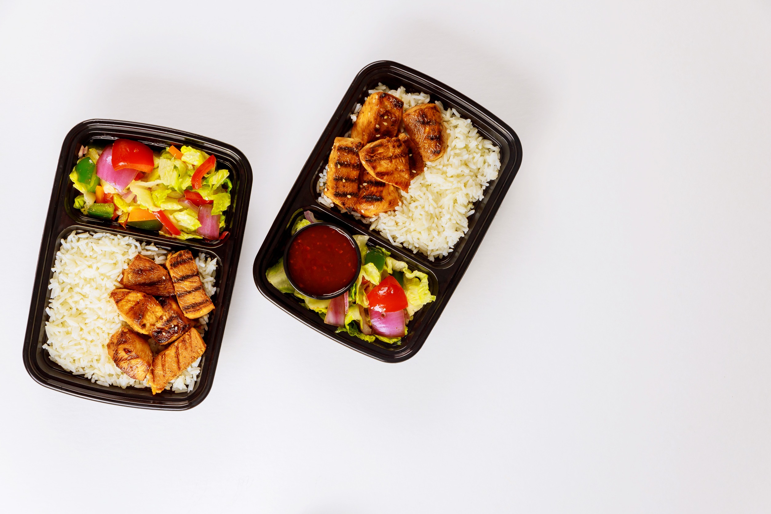 Two ready-to-eat meals with quality ingredients