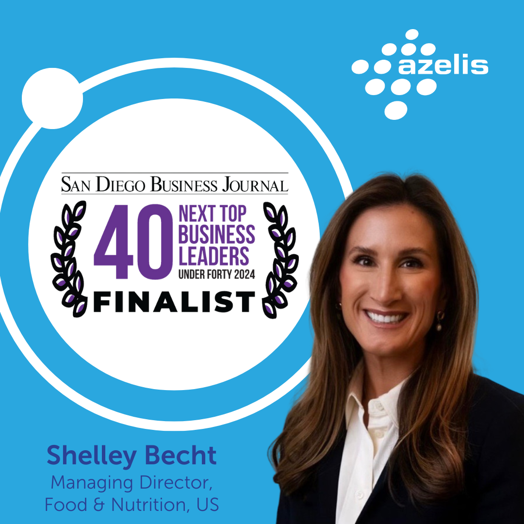 Shelley Becht, Azelis’ Managing Director of Food and Nutrition U.S., Named as Finalist of San Diego Business Journal’s 40 Under 40 Top Business Leaders