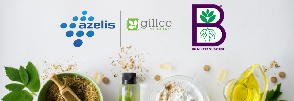 gillco ingredients and bio-botanica logo next to botanical extracts