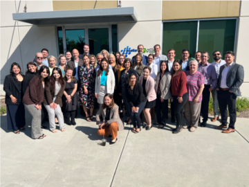 group of gillco ingredients, an azelis company employees standing in front of gillco headquarters